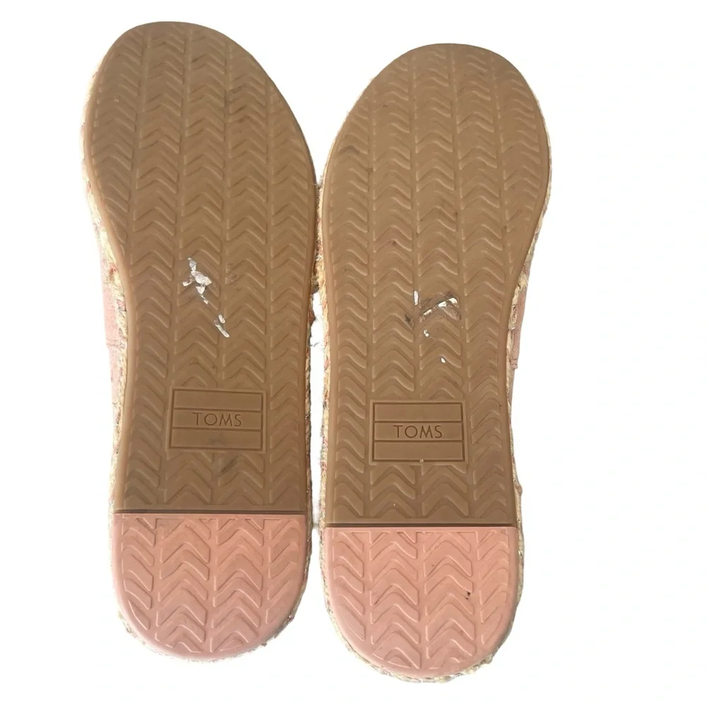 Toms Pink Suede Espadrilles